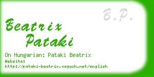 beatrix pataki business card